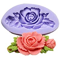 Los mejores  - Romote (1-Pack) Mini flor azúcar resina silicona tuercas tuercas flores Moisissures PTE de goma de decoración de gteau…